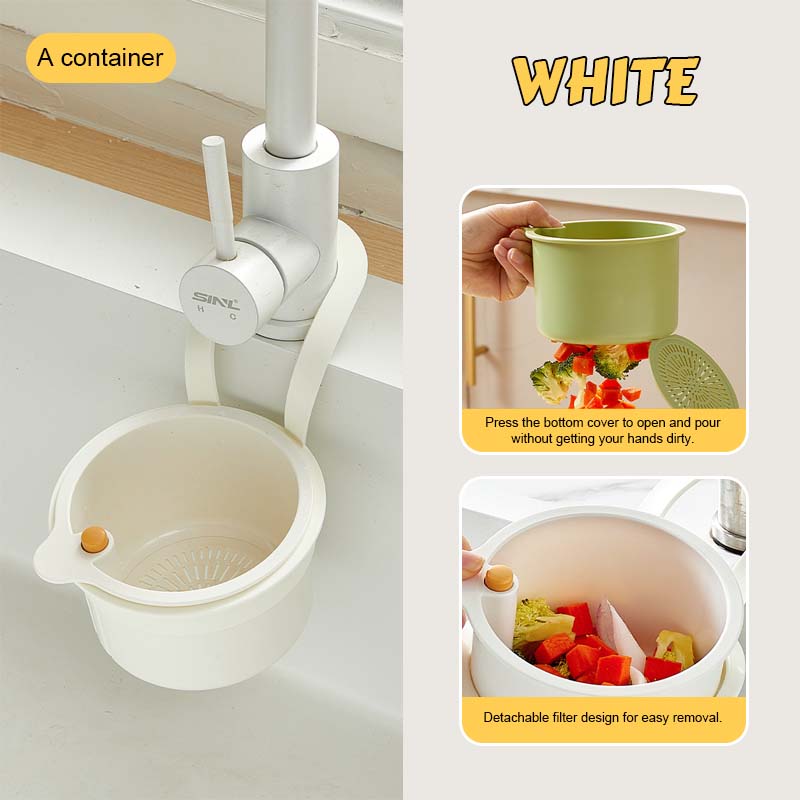Clip-On Sink Drain Basket for Clutter-Free Counters