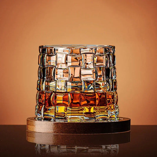 Kristall Whiskeygläser Set mit Untersetzer
