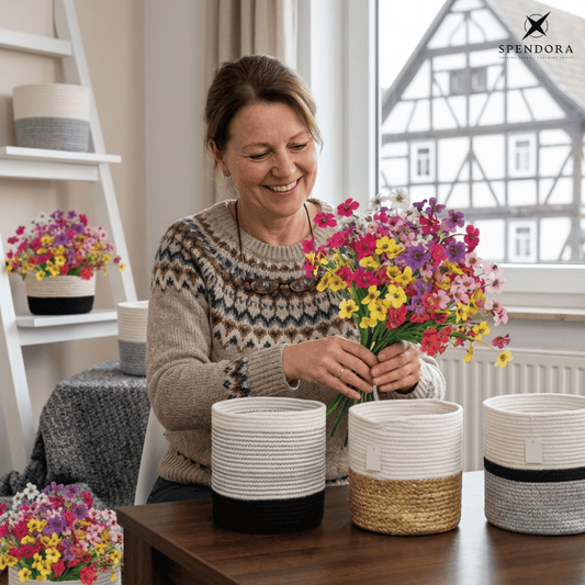 Artificial Flowering Plants With Lasting Color
