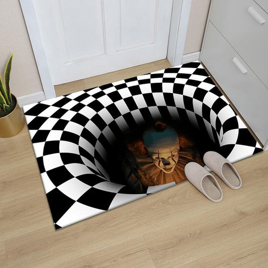 3D Clown Trap Illusion Rug