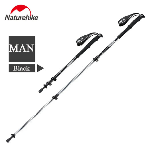 Bețe de drumeție din aluminiu Naturehike, cu trei segmente