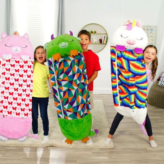 2-in-1 Plush Toy Sleeping Bag for Cozy Adventures