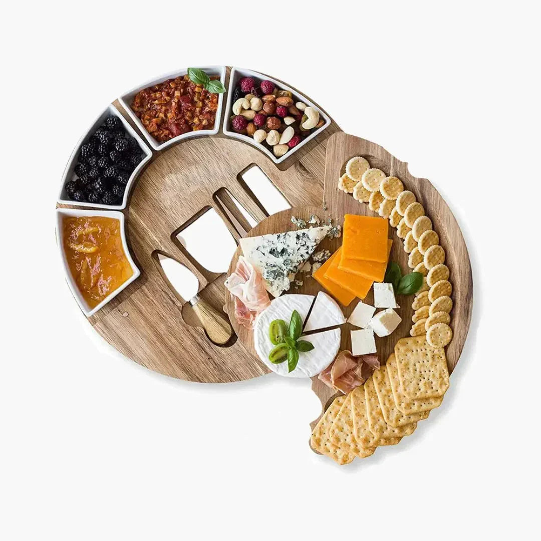 Wooden Cheese Board Set for Artful Entertaining