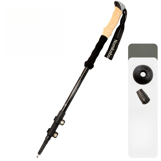 Bastón telescópico de trekking de aluminio