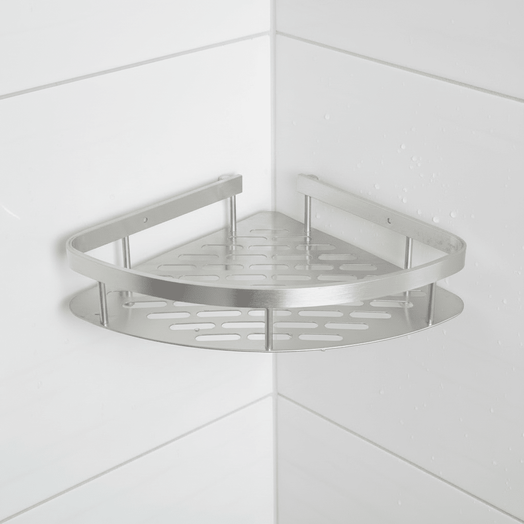 Adhesive Bathroom Shelf for Drill-Free Style