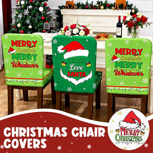 Housses de chaise de Noël pour un repas festif