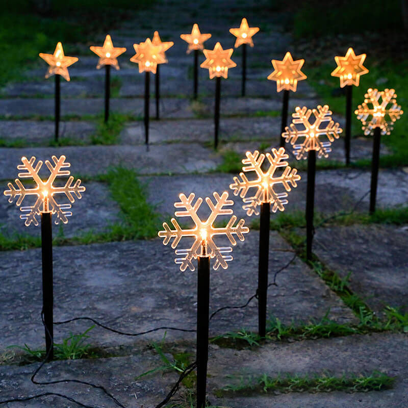 Luci Solari da Giardino a Palo per un Bagliore Festivo