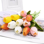 Künstliche Tulpen-Tischdekoration mit langanhaltender Farbe