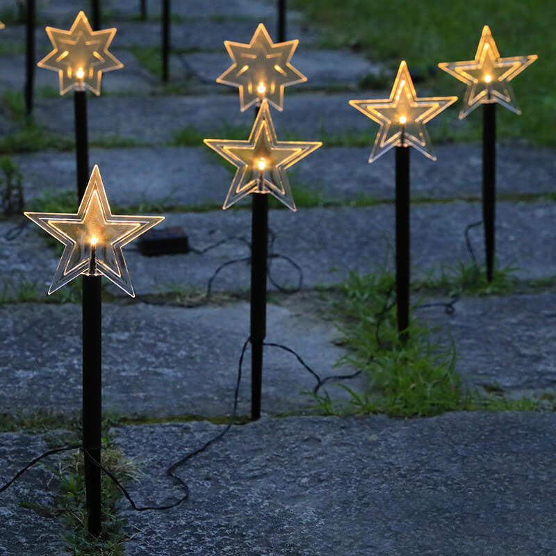 Luci Solari da Giardino a Palo per un Bagliore Festivo