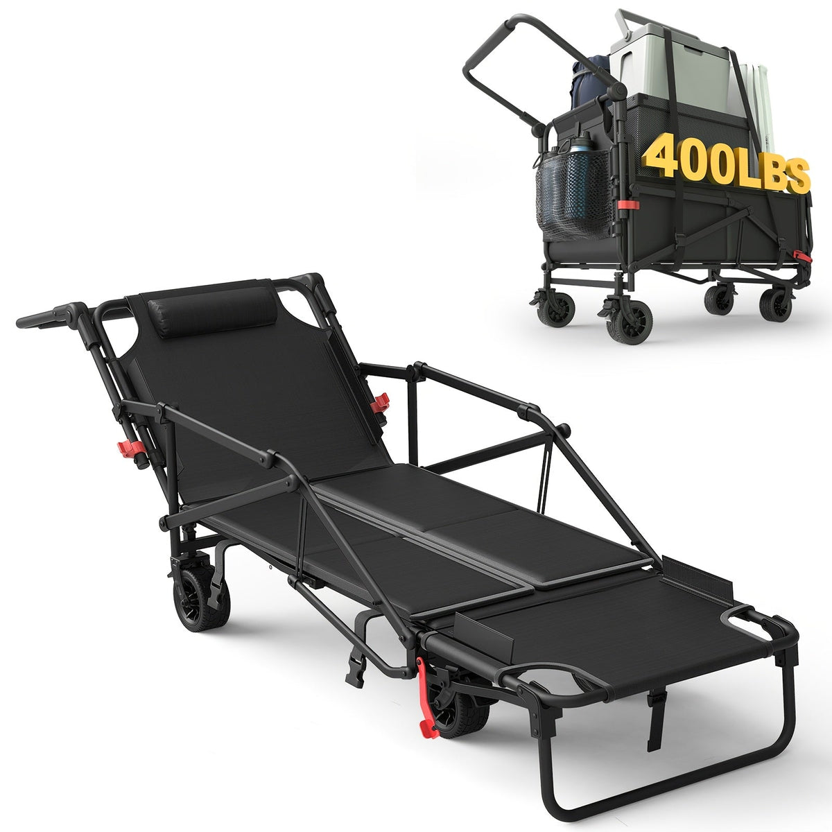 Heavy Duty Folding Wagon with All-Terrain Wheels