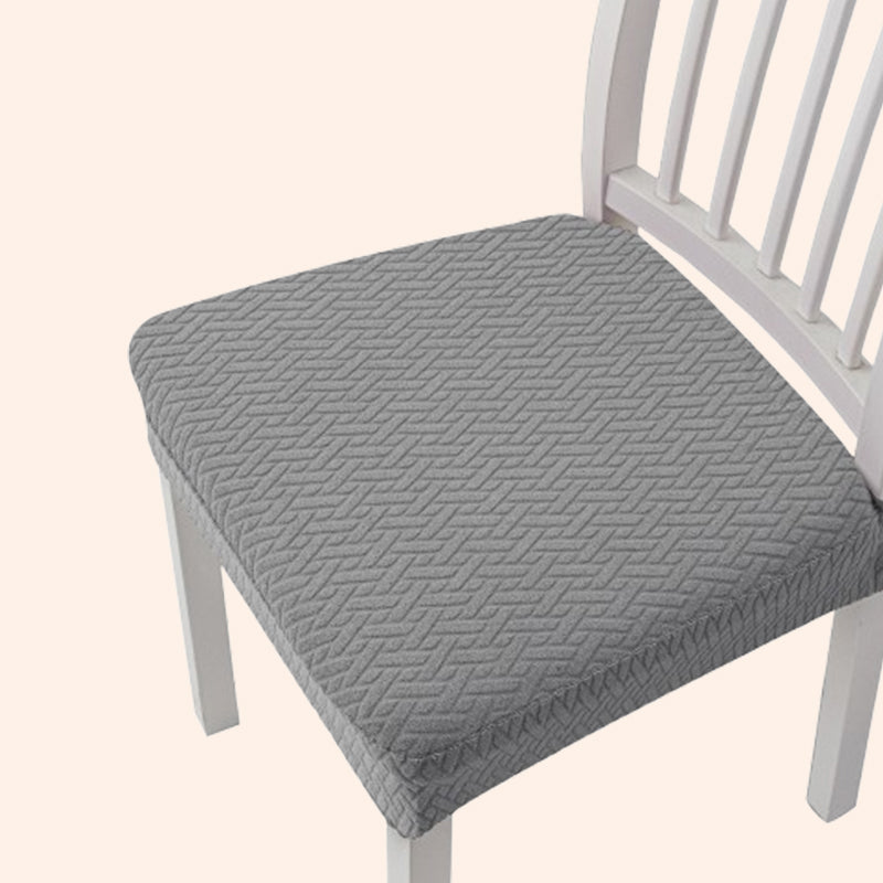 Housse de siège de chaise jacquard avec caractère artistique