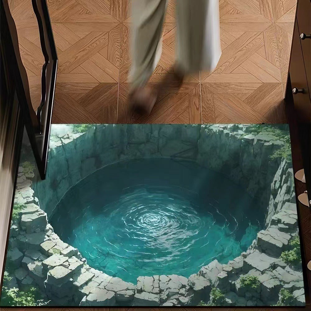 Paillasson Abysse sans fin avec illusion 3D