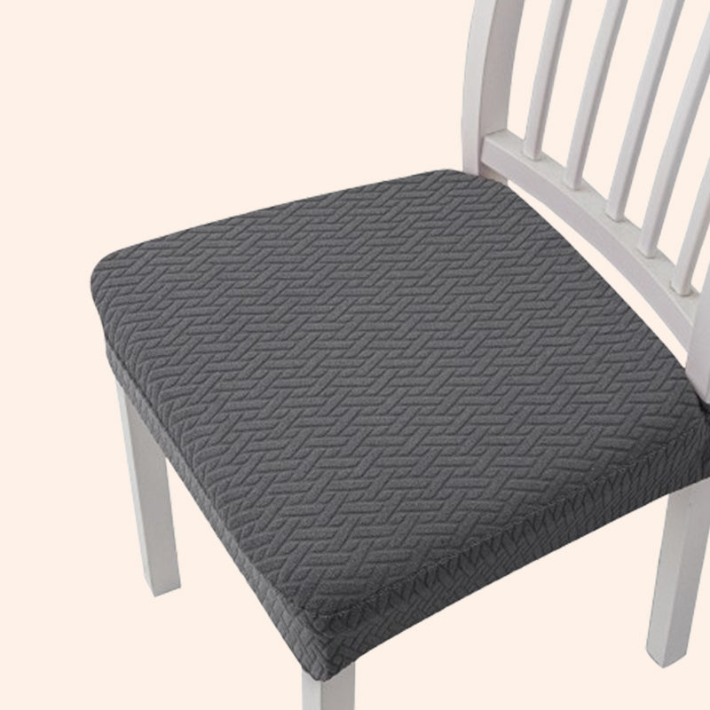 Housse de siège de chaise jacquard avec caractère artistique