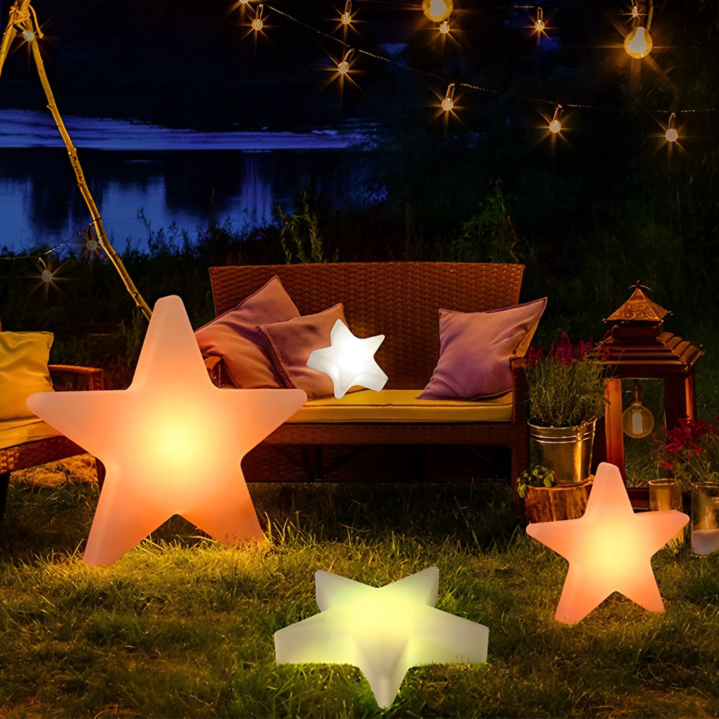 Bunte Stern-Ornamentlichter für festlichen Glanz