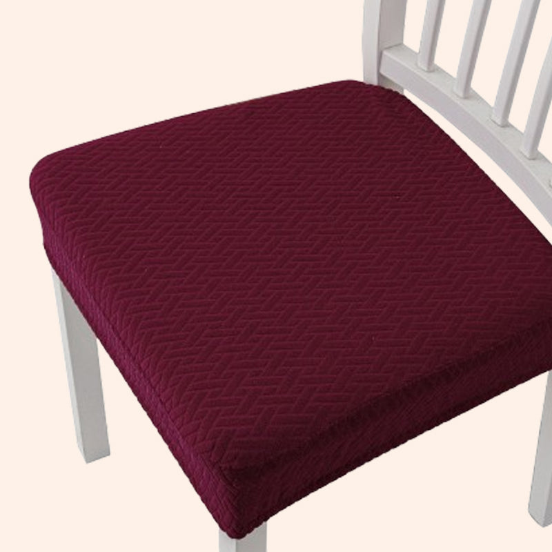 Housse de siège de chaise jacquard avec caractère artistique