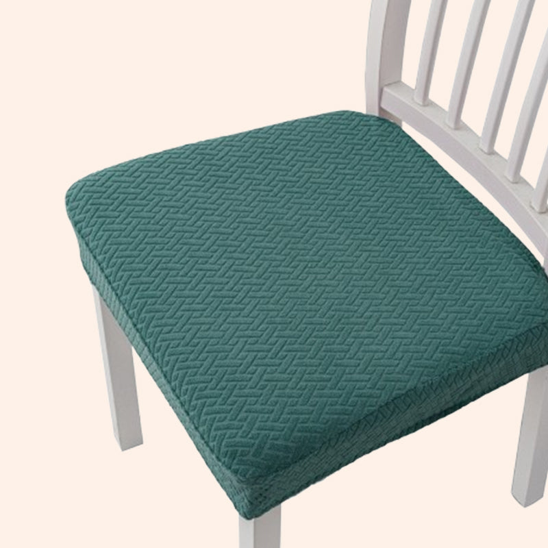Housse de siège de chaise jacquard avec caractère artistique