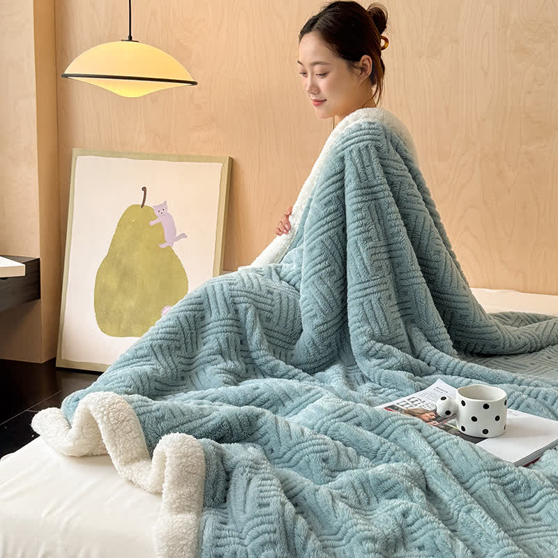 Double-Sided Fleece Blanket For Artful Comfort