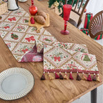 Christmas Bowknot Table Runner For Festive Charm