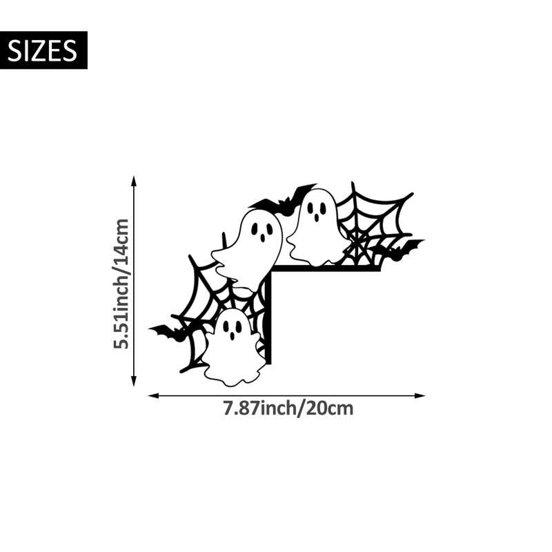 Halloween Door Corner Decoration With Playful Character
