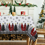 Weihnachtsschneeflocken-Tischdecke für festlichen Charme  