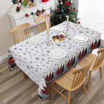Weihnachtsschneeflocken-Tischdecke für festlichen Charme  