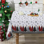 Weihnachtsschneeflocken-Tischdecke für festlichen Charme  