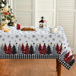 Weihnachtsschneeflocken-Tischdecke für festlichen Charme  