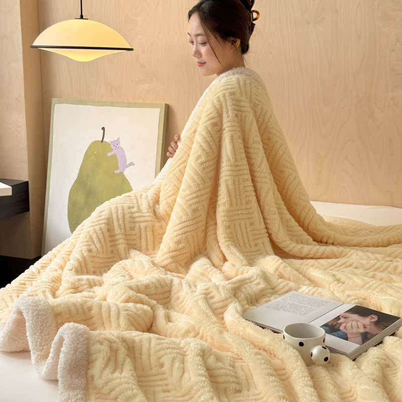 Double-Sided Fleece Blanket For Artful Comfort
