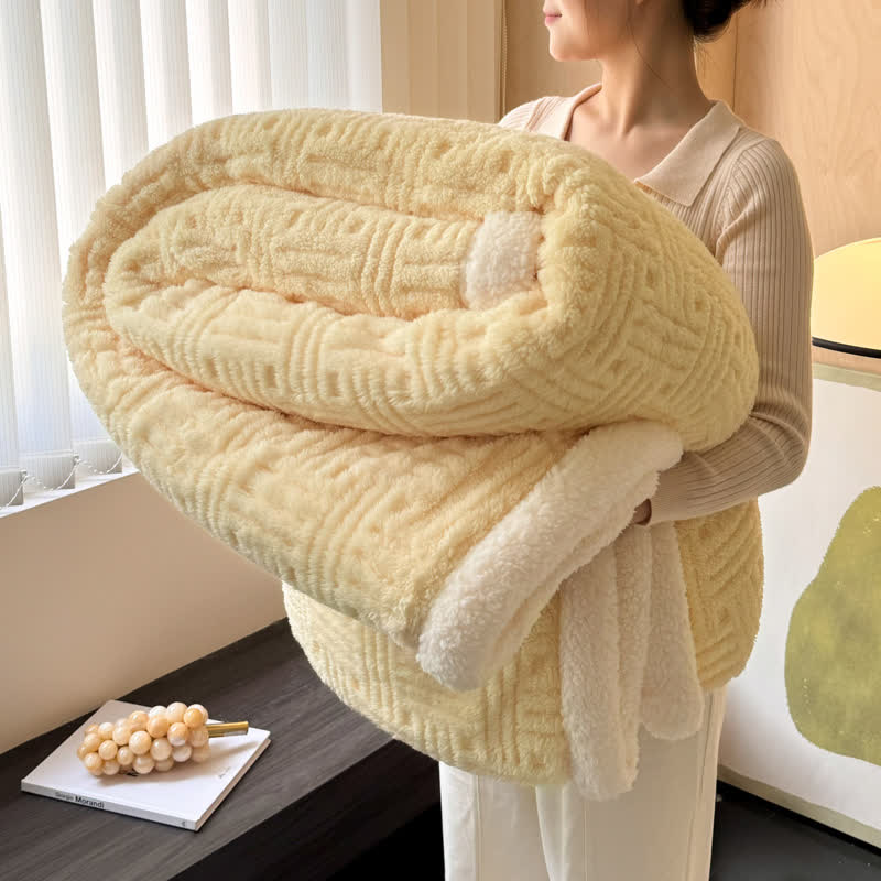 Double-Sided Fleece Blanket For Artful Comfort