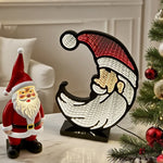 3D Santa Infinity Light Statement Piece