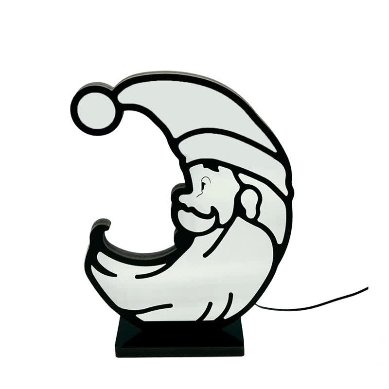 3D Santa Infinity Light Statement Piece