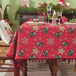 Snowflake Star Tablecloth With Festive Charm