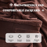 Jacquard Ruffle Sofa Cover For Elegant Protection