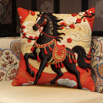 3D Horse Pillow Cover With Sculptural Character