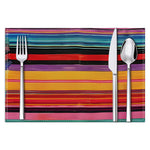 Color Stripe Linen Placemats For Artful Tables