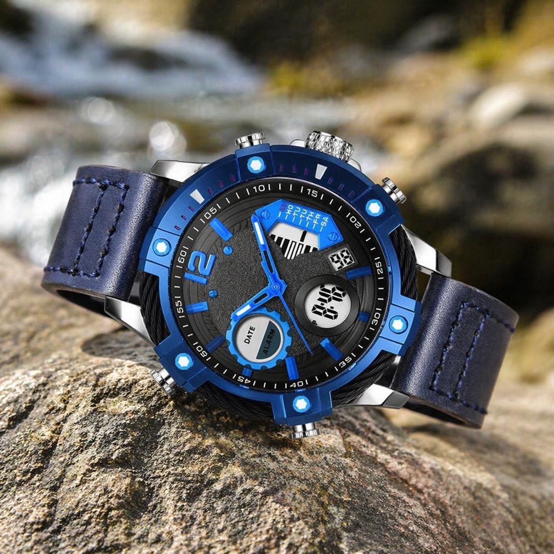 Dual Display Sports Watch for All-Weather Style