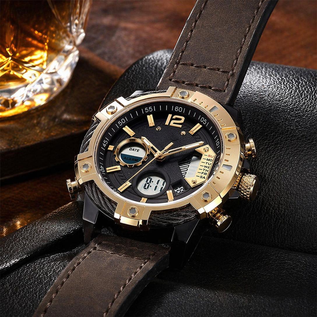 Dual Display Sports Watch for All-Weather Style