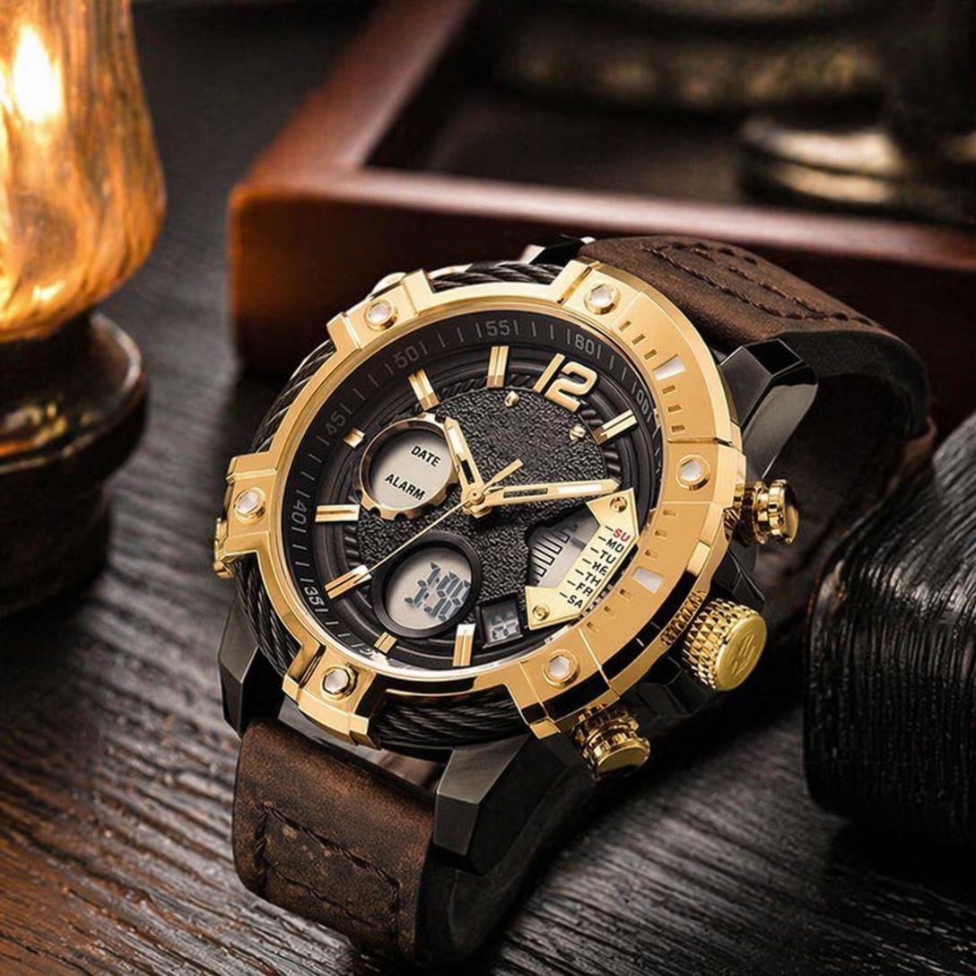 Dual Display Sports Watch for All-Weather Style