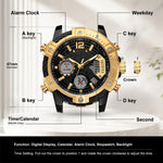Dual Display Sports Watch for All-Weather Style