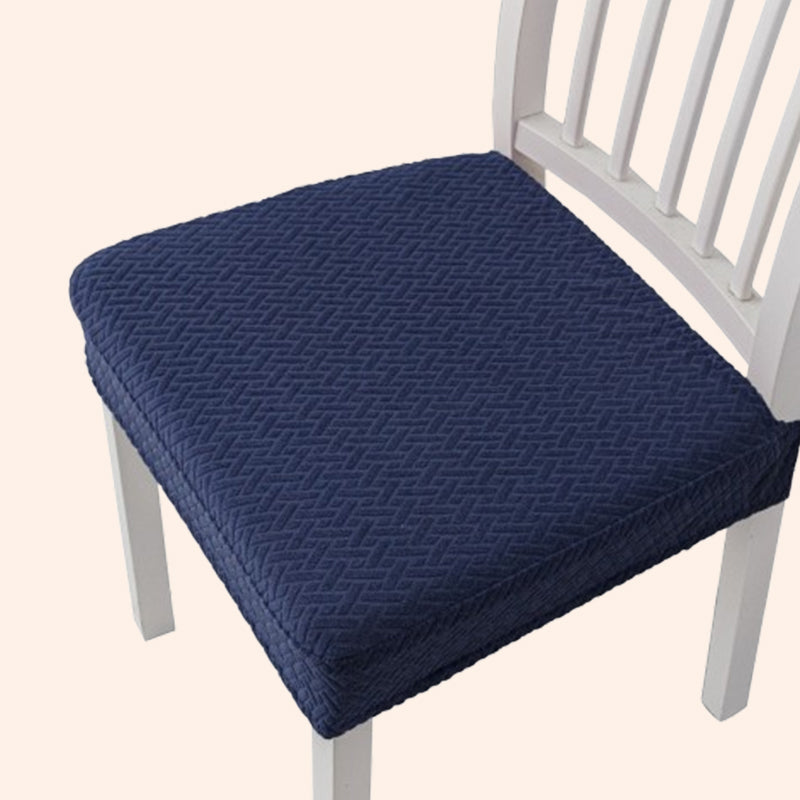 Housse de siège de chaise jacquard avec caractère artistique