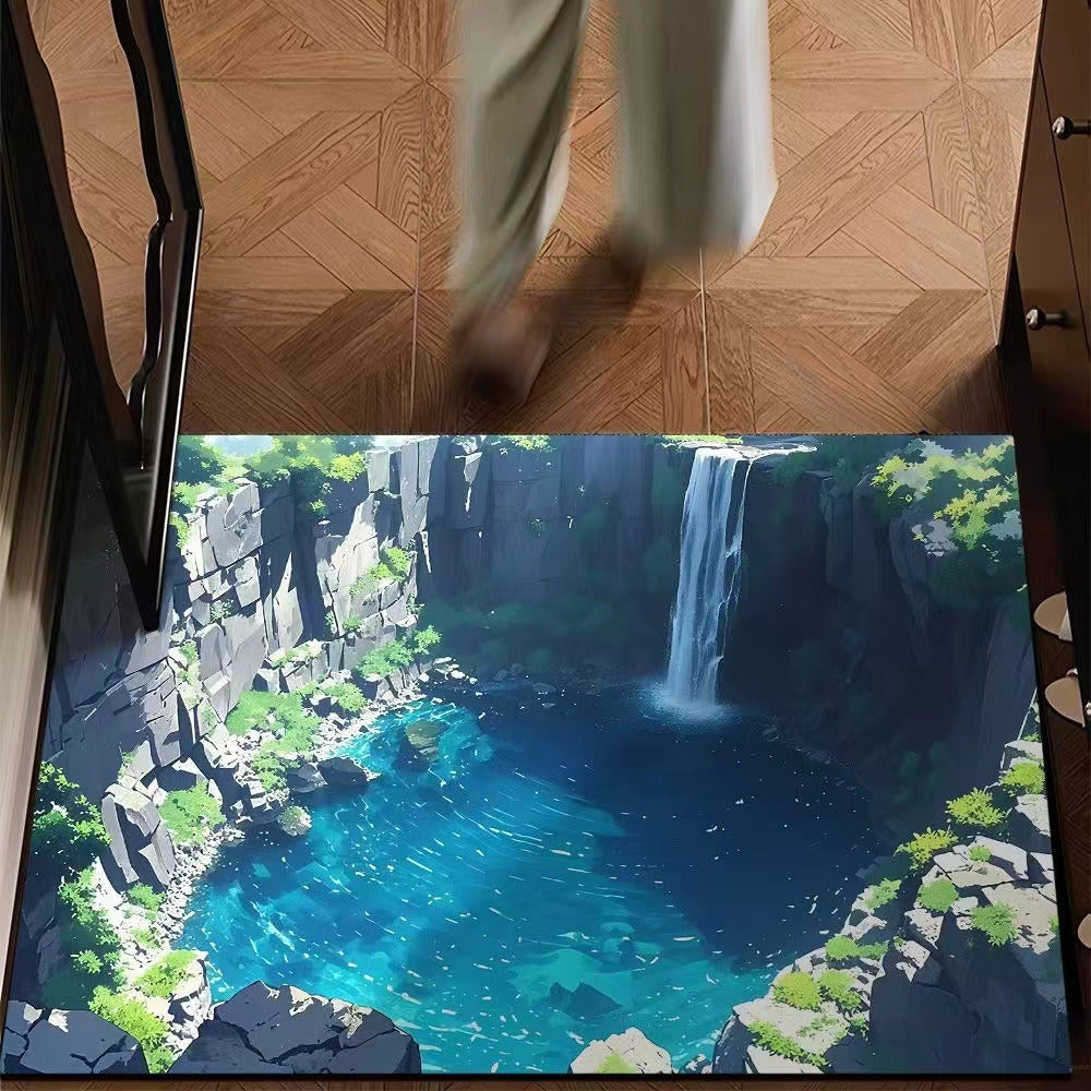 Paillasson Abysse sans fin avec illusion 3D