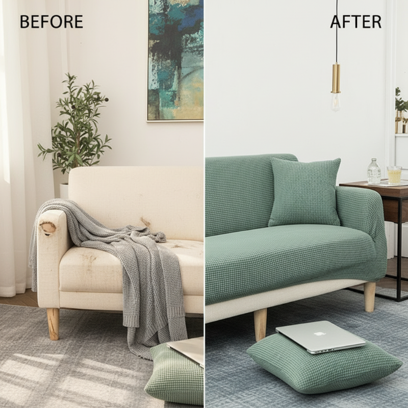 Stretch Sofa Cover For A Fresh Room Makeover