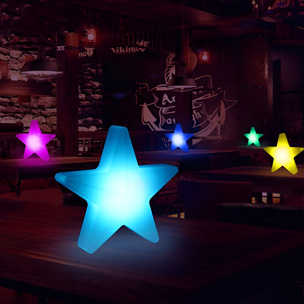 Bunte Stern-Ornamentlichter für festlichen Glanz
