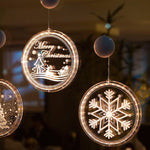 Luz de ventosa navideña para brillo festivo