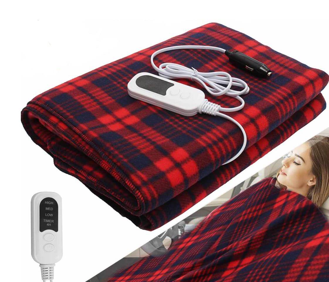 Elektrická deka do auta pro teplé zimní jízdy