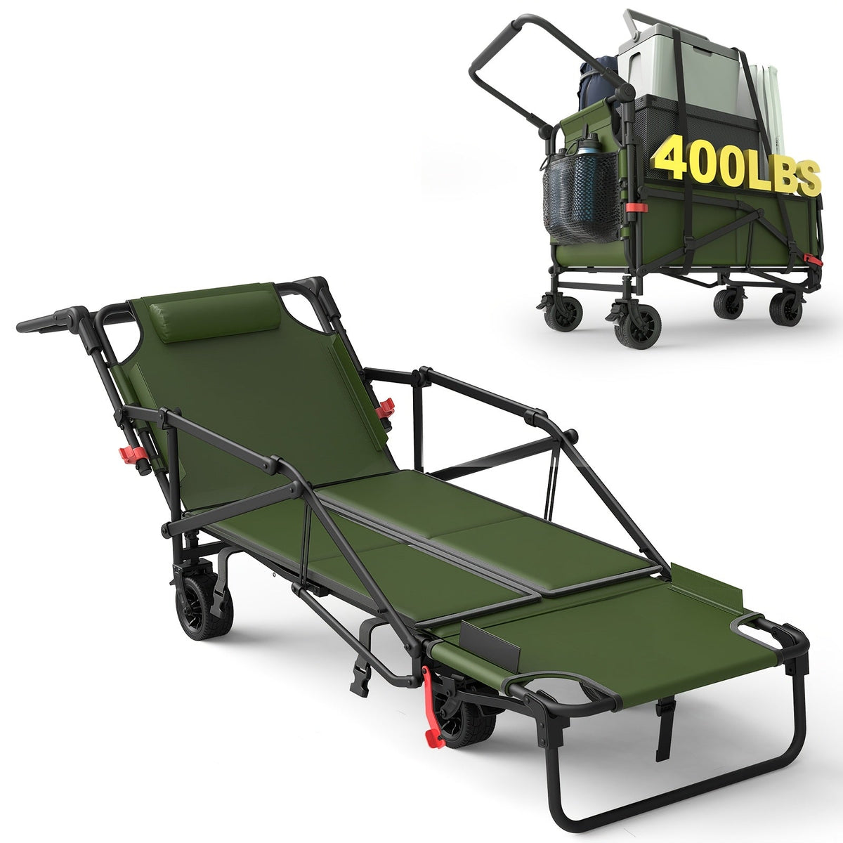 Heavy Duty Folding Wagon with All-Terrain Wheels