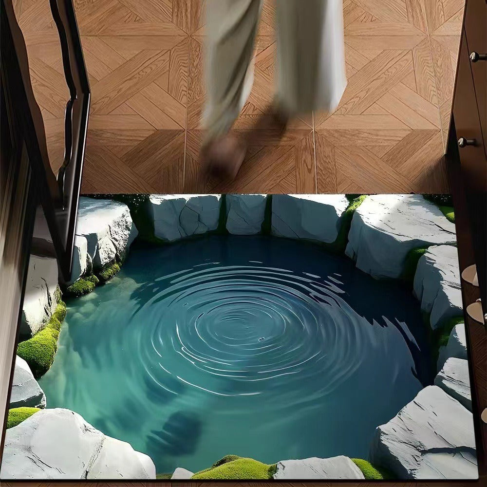 Paillasson Abysse sans fin avec illusion 3D