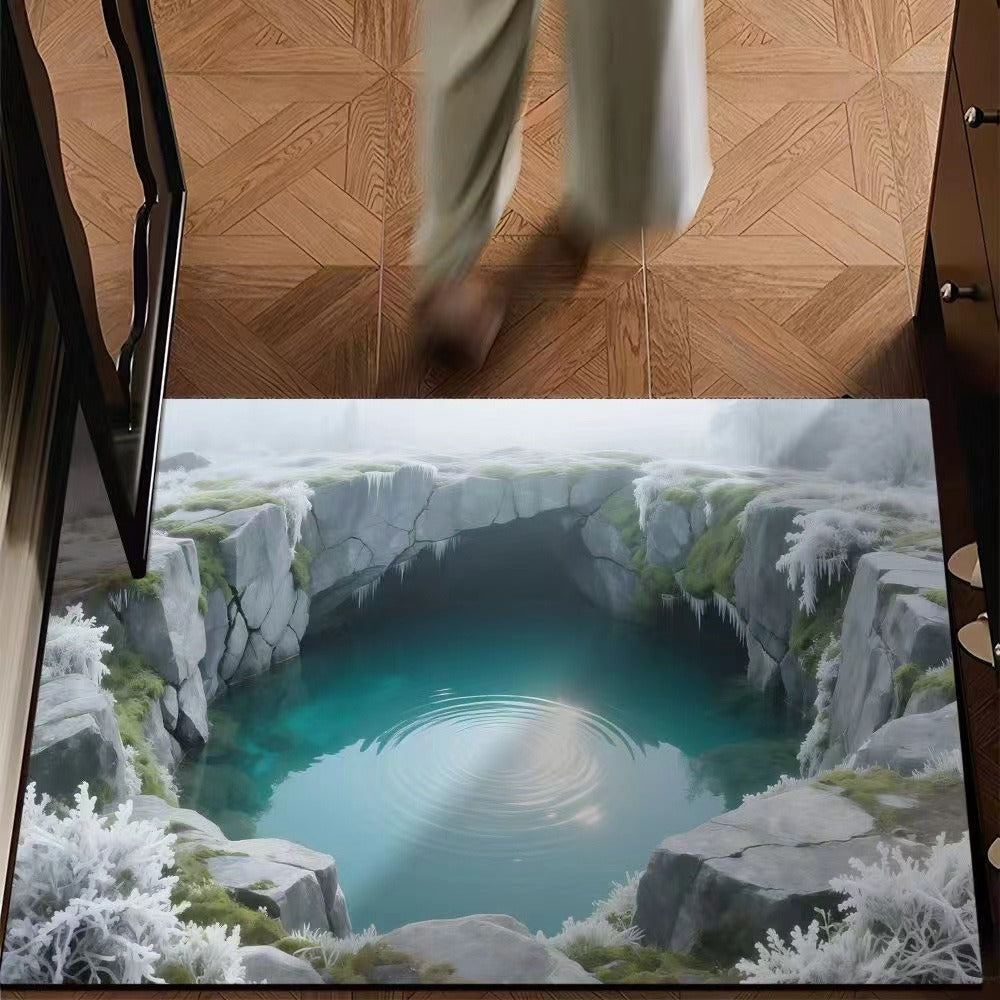 Paillasson Abysse sans fin avec illusion 3D