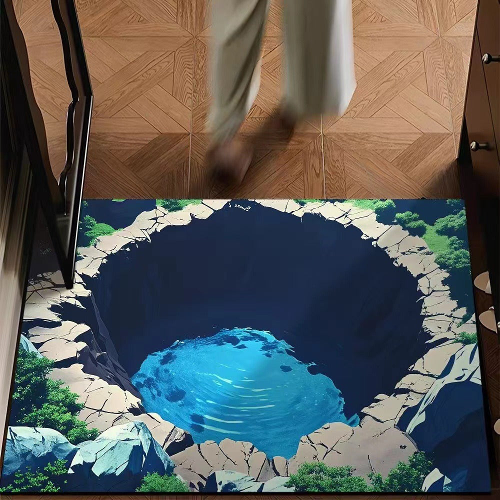 Paillasson Abysse sans fin avec illusion 3D