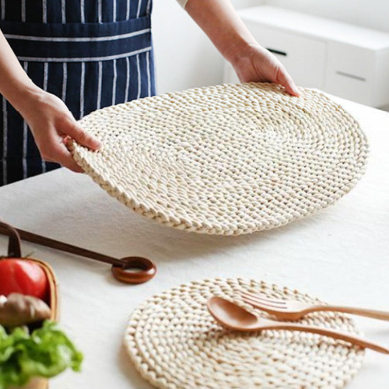 Oval Woven Table Placemats for Artful Dining